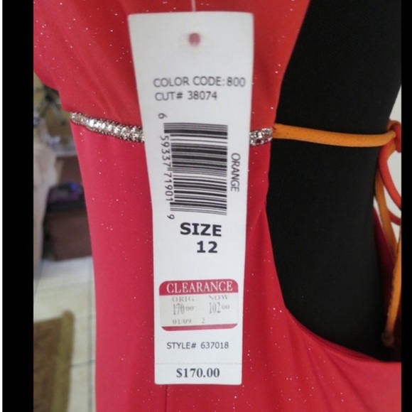 Ombrè Onyx Red-Orange Size 12 - Picture 4 of 5